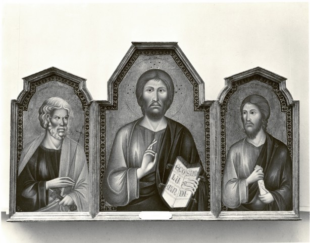 National Gallery of Art, Washington — Cimabue. Christ between Saint Peter and Saint James Major — insieme